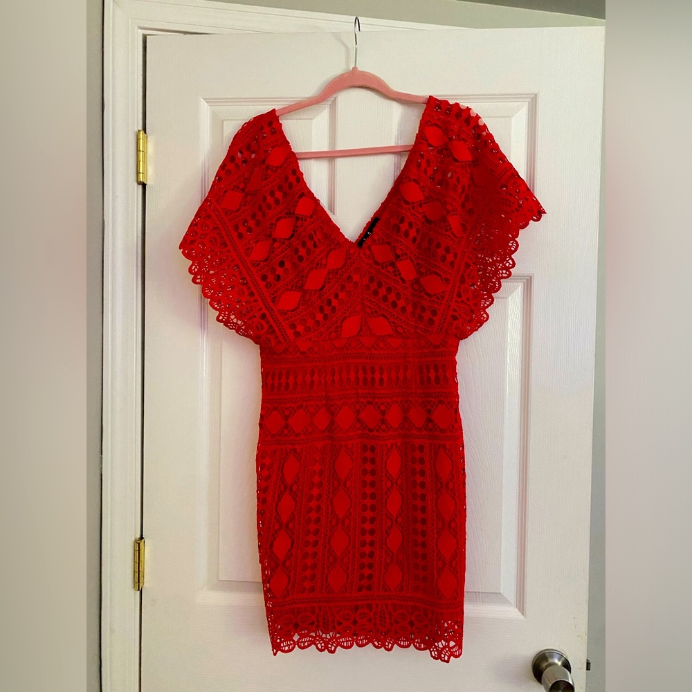 COPY - Lulu’s Mini Red Holiday Christmas Dress